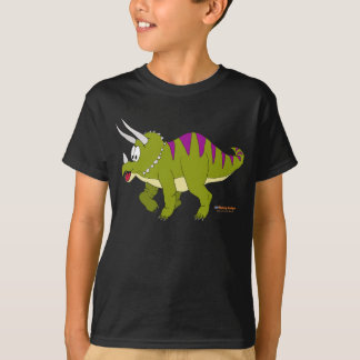 Camiseta Fishfry projeta o t-shirt escuro do Triceratops