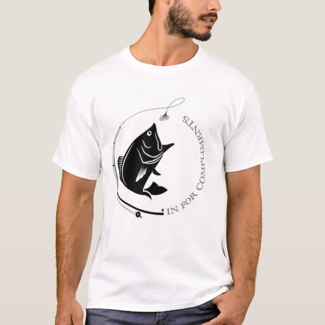 Camiseta Fish'In para o t-shirt dos cumprimentos (Frente)