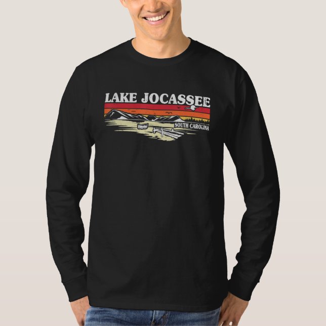 Camiseta Fishing Boating Camping Lake Vacation Lake Jocasse (Frente)