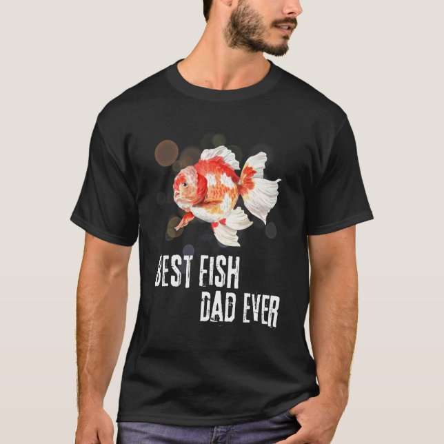 Camiseta Fishing Dad  Best Fish Dad Ever Goldfish Father s  (Frente)