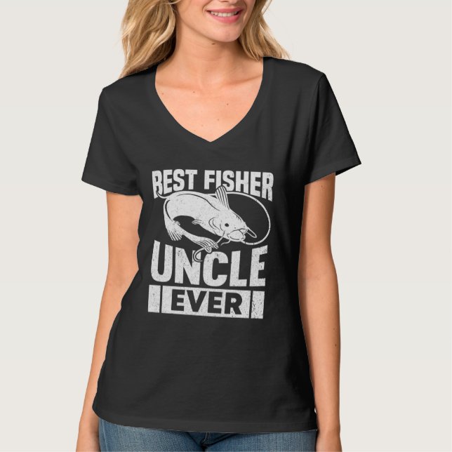 Camiseta Fishing Fisherman Uncle Fisher Fish (Frente)