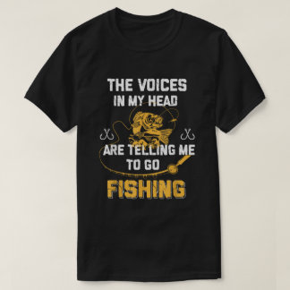 Camiseta Fishing Funny Fisherman The Voices in my head