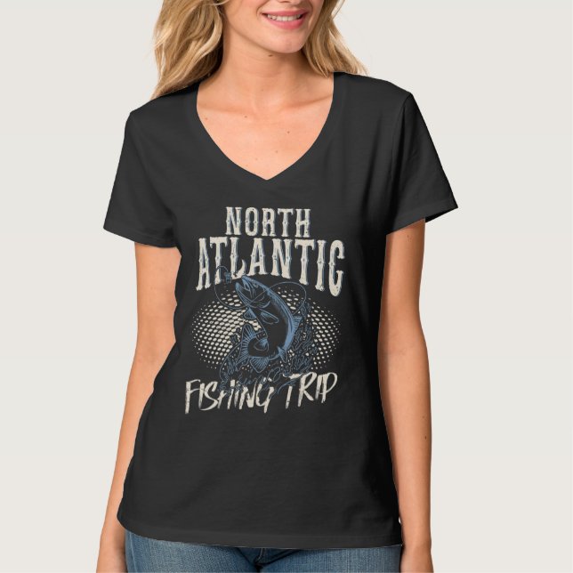Camiseta Fishing In North Atlantic Fishing Trip (Frente)