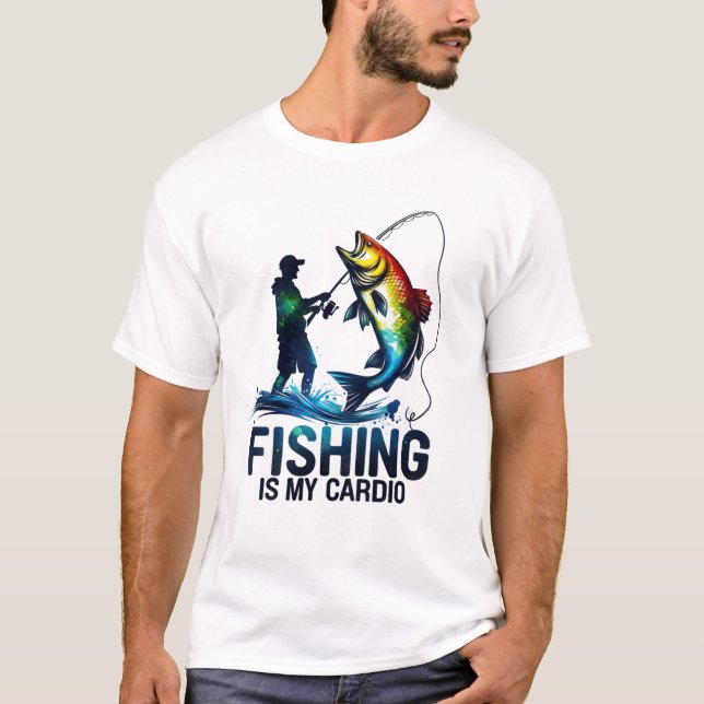 Camiseta Fishing is My Cardio Fisherman (Frente)