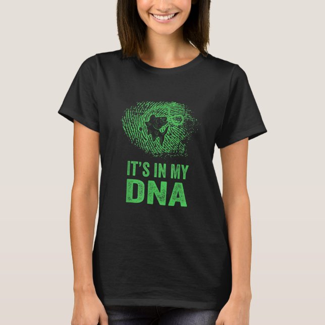 Camiseta Fishing It's In My DNA Fingerprint (Frente)