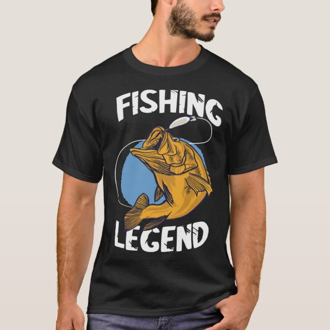 Camiseta Fishing Legend Angel Legend Fishing Perch Fishing  (Frente)