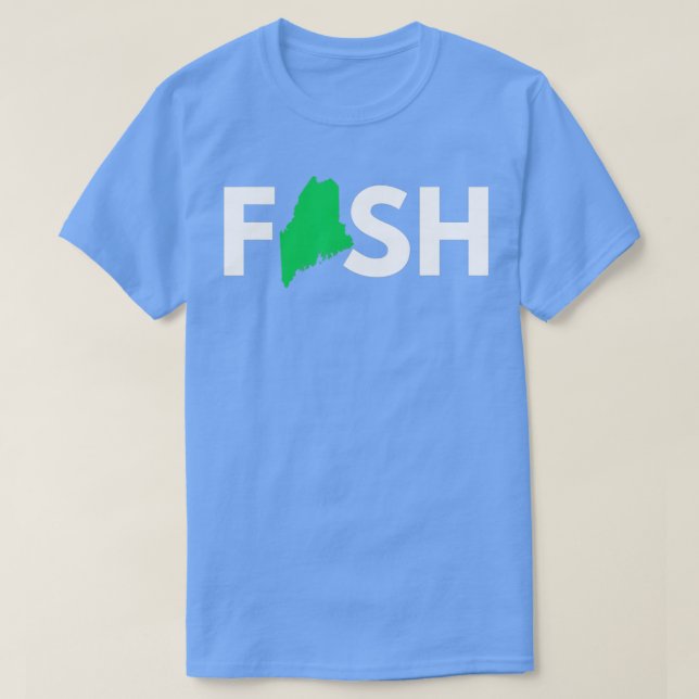 Camiseta Fishing Maine  (Frente do Design)