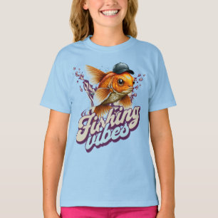Camiseta Fishing Vibes Crianças
