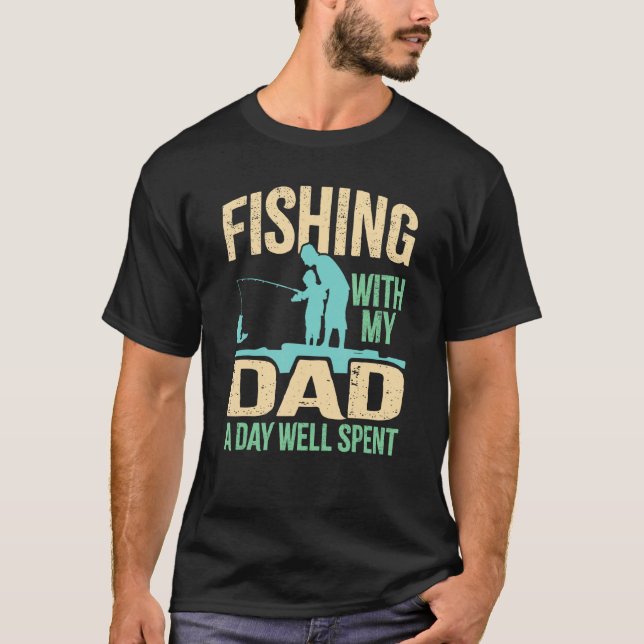 Camiseta Fishing With Dad  Sons & Daughters Fish Team Angle (Frente)