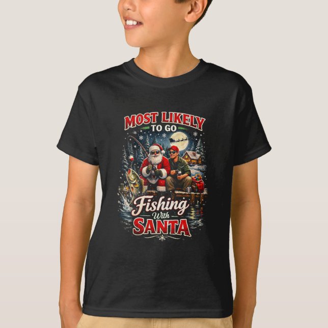 Camiseta Fishing with Santa (Frente)