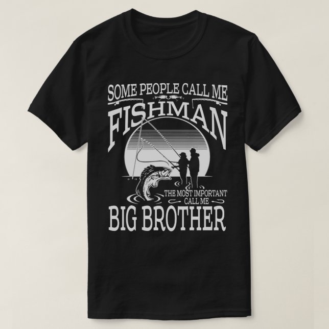Camiseta Fishman, O Mais Importante, Me Chame IRMÃO GRANDE (Frente do Design)