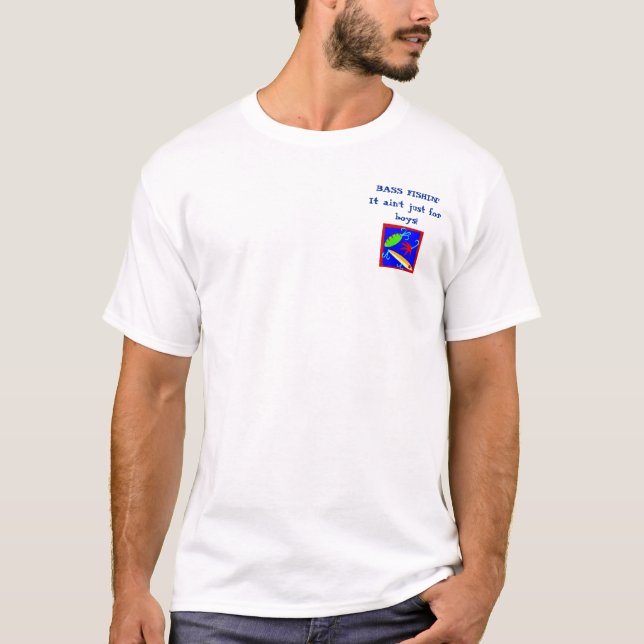 Camiseta fishon2, BAIXO FISHIN    não é apenas para (Frente)