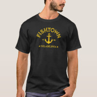 FISHTOWN Filadélfia PA Desenho Náutico Âncora W.