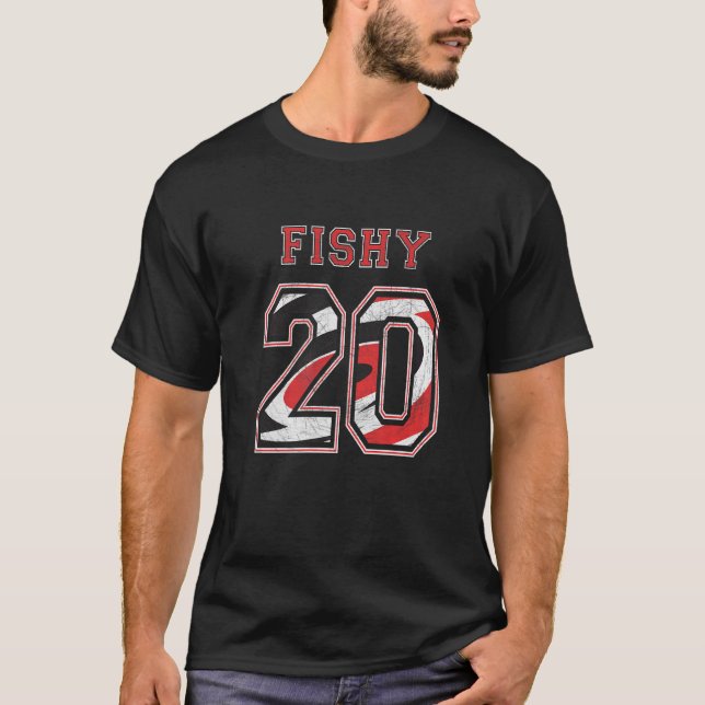 Camiseta Fishy 20 Aho Carolina Ice Professional Hockey Insp (Frente)