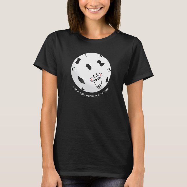 Camiseta Física da Vaca Esférica (Frente)