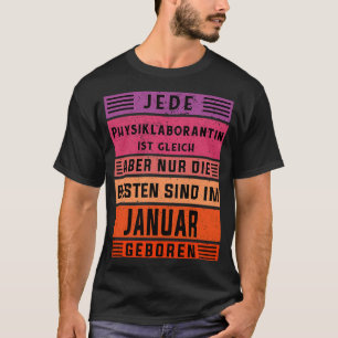 Camiseta Física de nascer de Janeiro de aniversário de um t