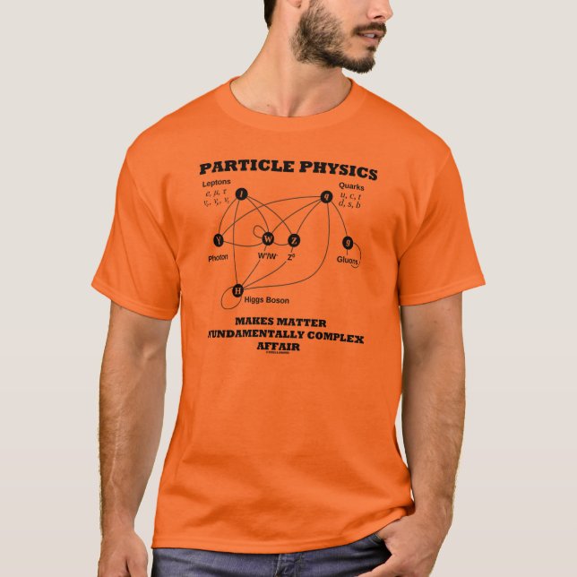 Camiseta Física De Partículas Faz Da Matéria Um Fundamento (Frente)