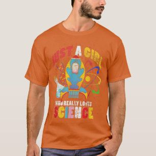 Camiseta Física De Química Apenas Uma Menina Que Ama Muito 