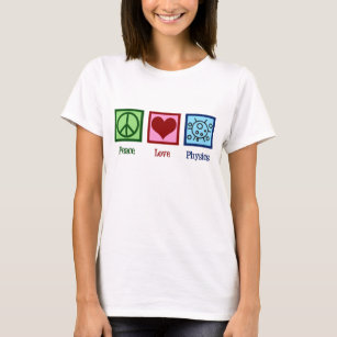 Camiseta Física do amor da paz