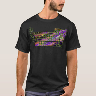 Camiseta Física do Neutron Elétron da Nebula Mesa Periódica