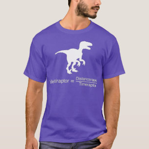 Camiseta Física do Velociraptor de Distância do Raptor Engr