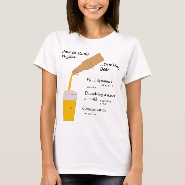 Camiseta Física e cerveja (Frente)