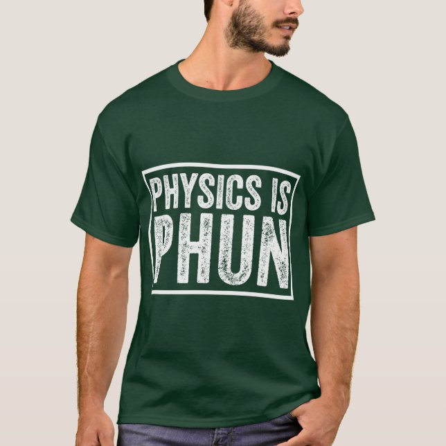 Camiseta Física é Divertida retrô (Frente)