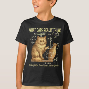 Camiseta Física engraçada humor científico o que os gatos r
