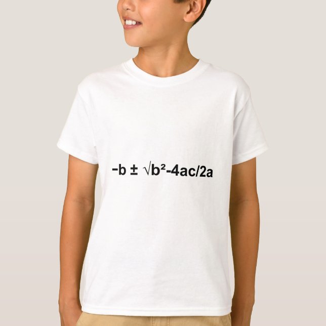 Camiseta Física matemática de fórmula quadrada (Frente)