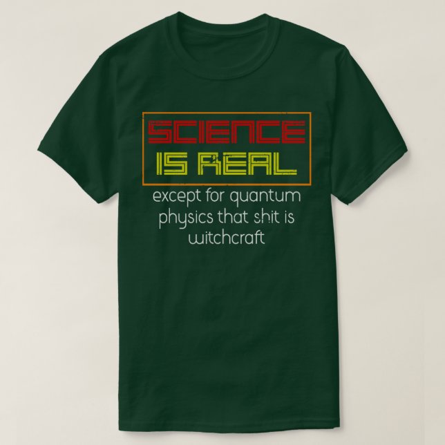 Camiseta Física quântica (Frente do Design)