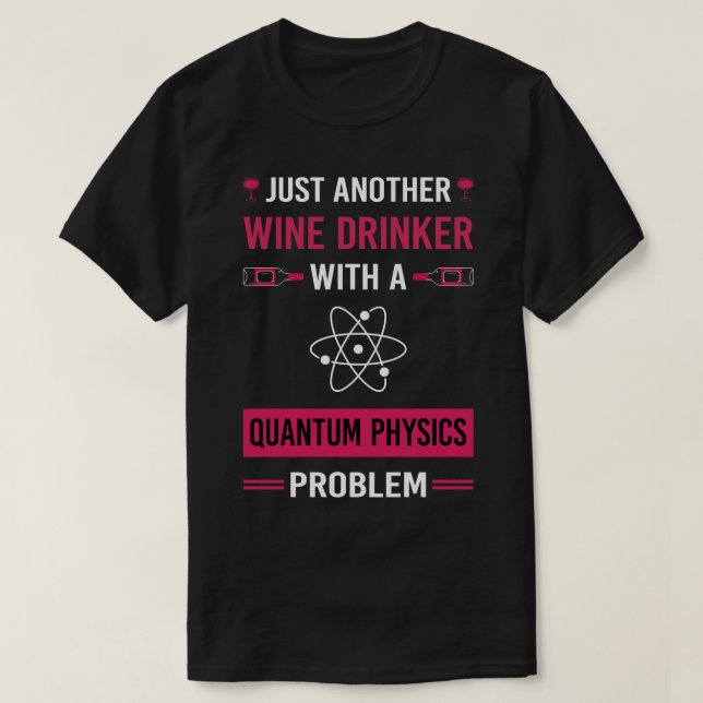 Camiseta Física Quântica Do Bebê-Vinho (Frente do Design)