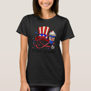 Camiseta Fisica Terapista Americana Taça do Café Tio Sam Ha