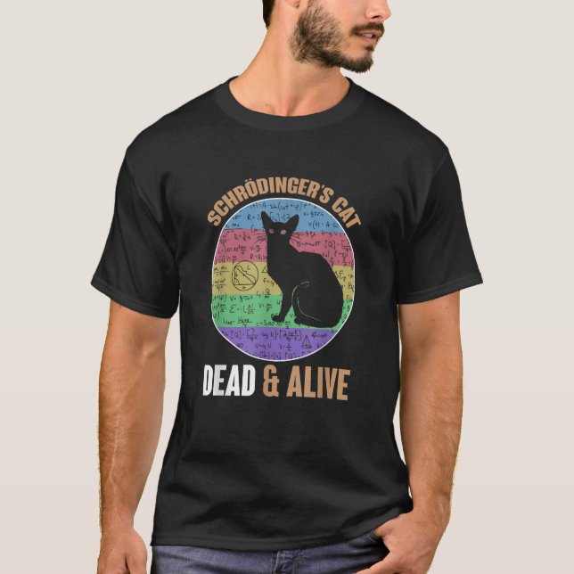 Camiseta Físico da Mecânica Quântica Matemática Schrodinge (Frente)