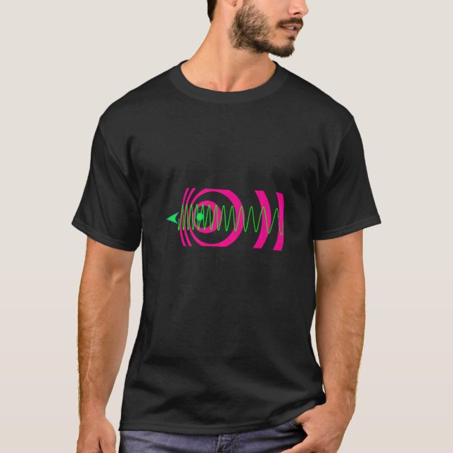 Camiseta Físico de Equação de Ciência Física de Efeito Dopp (Frente)