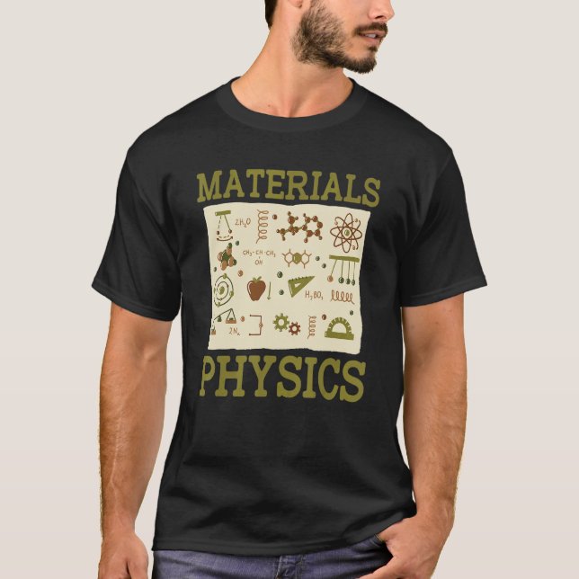 Camiseta Físico Estudante de Ciência Aplicou Matéria Física (Frente)