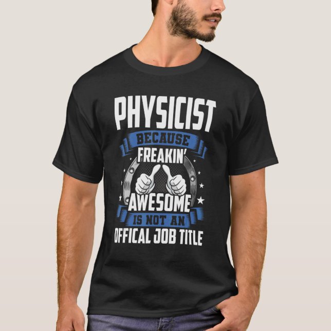 Camiseta Físico Não É Cargo Oficial (Frente)