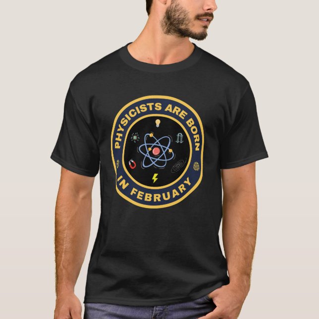 Camiseta Físicos são nasceres na design alternativa de feve (Frente)