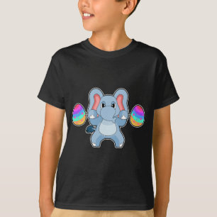 Camiseta Fisiculturismo de Páscoa de Elefante