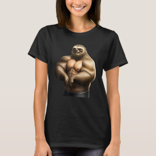 Camiseta Fisiculturista de Preguiça Levantamento de Peso Ac