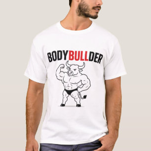 Camiseta Fisiculturista – Touro Engraçado Fisiculturista Tr