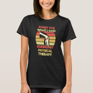 Camiseta Fisioterapeuta do joelho PT Cirurgia de substituiç