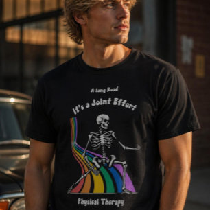 Camiseta Fisioterapeuta humoroso "É um Esforço Conjunto"