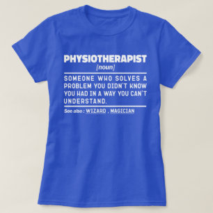 Camiseta Fisioterapeuta Noun PhysioTheré Funcionário Legal