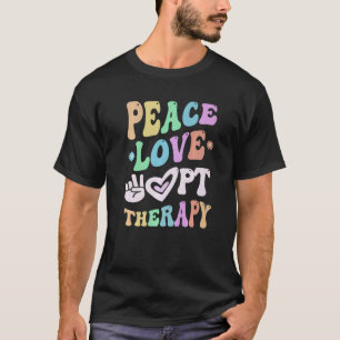 Camiseta FISIOTERAPIA AMOR PAZ Equipe Terapeuta de PT Squad
