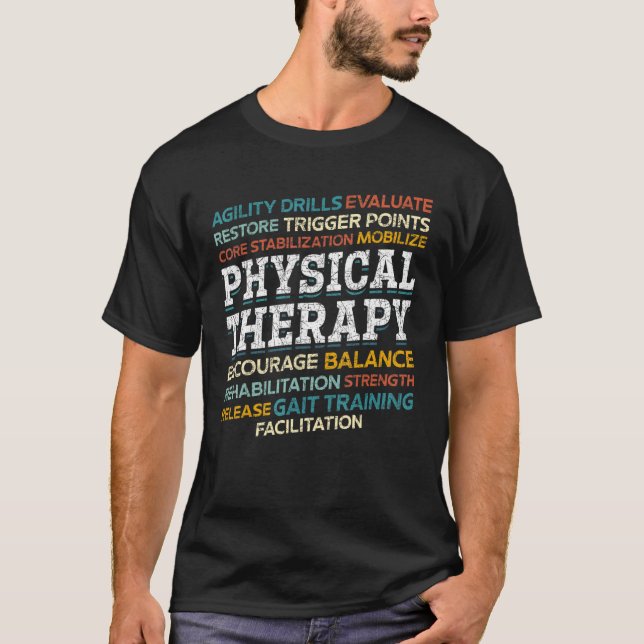 Camiseta Fisioterapia Física Da Terapia Física Pta (Frente)
