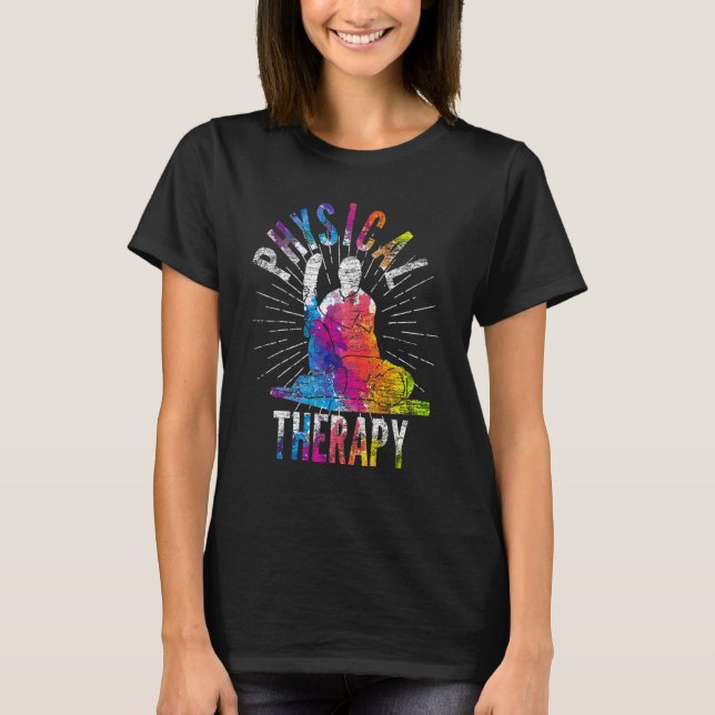 Camiseta Fisioterapia Terapêutica Física Colorida (Frente)