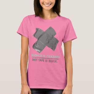 Camiseta fita adesiva - A palavra é de prata e o silêncio
