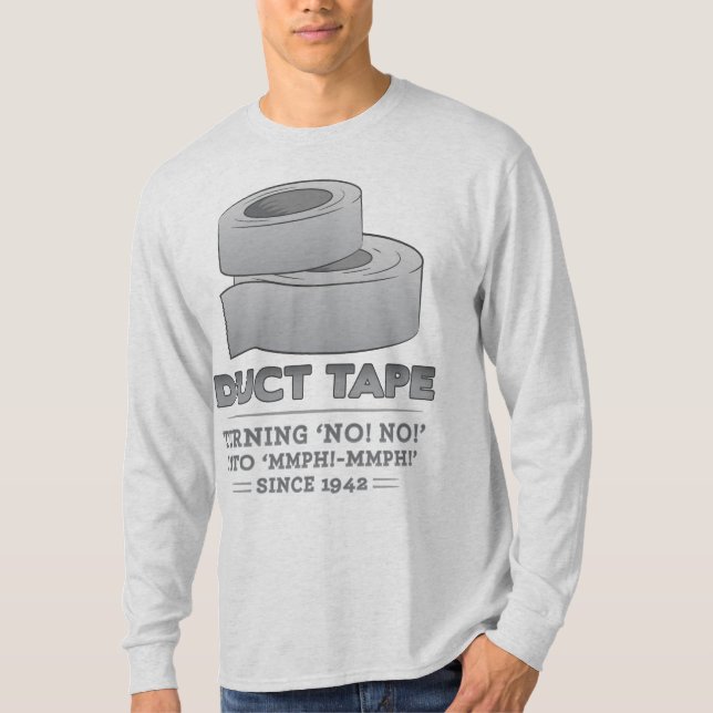 Camiseta fita adesiva - girando não! não! no mmph! mmph! (Frente)