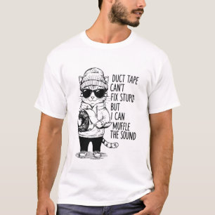 Camiseta Fita adesiva não conserta estúpido, mas eu posso s