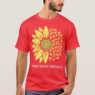 Camiseta Fita Amarela Flor de Sol Sensibilização para o Can